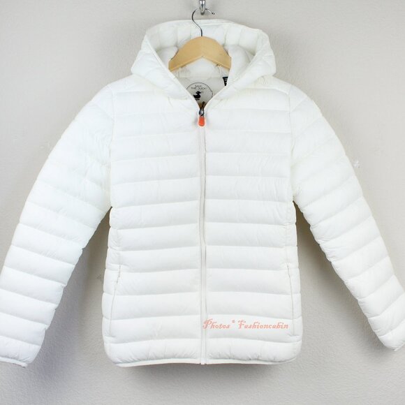 NWT Save The Duck Kids' Eli Water Repellent Hooded Puffer Jacket - Big Kid 14